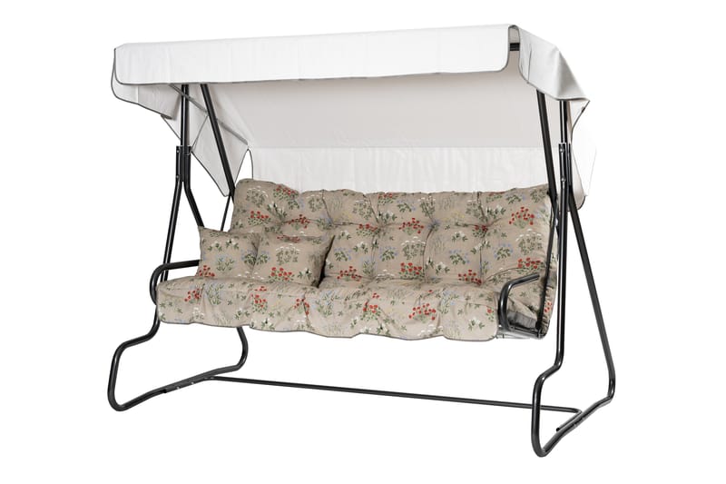 Adhira Komplett Hengekøye 196 cm - Grå/Blomstrete - Hagemøbler & utemiljø - Utesofa - Hammock