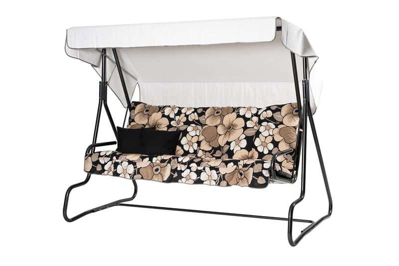 Adhira Komplett Hengekøye 196 cm - Grå/Blomstrete - Hagemøbler & utemiljø - Utesofa - Hammock