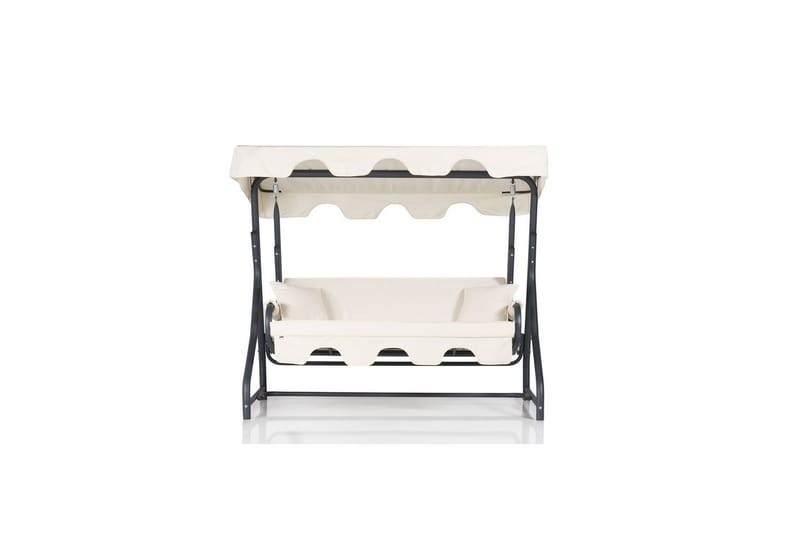 Bellan Utendørs Hengende Sofa 3 Seter - Hvit/Mørkegrønn - Hagemøbler & utemiljø - Utesofa - Hengesofa