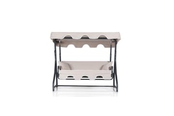 Bellan Utendørs Hengende Sofa 3 Seter - Svart/Cremehvit - Hagemøbler & utemiljø - Utesofa - Hengesofa
