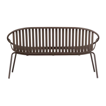 Benk Bruce 134 cm utendørs - Lilla/Brun - Hagemøbler & utemiljø - Utesofa - Hagebenk & utebenk