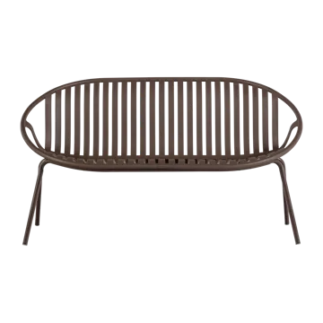 Benk Bruce 134 cm utendørs - Lilla/Brun - Hagemøbler & utemiljø - Utesofa - Hagebenk & utebenk