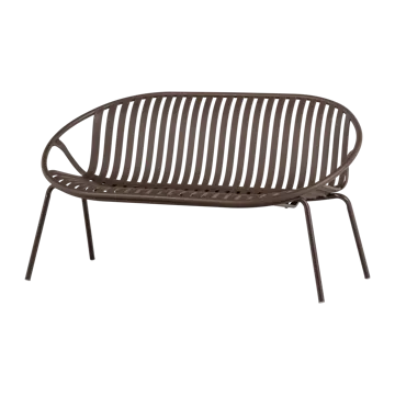 Benk Bruce 134 cm utendørs - Lilla/Brun - Hagemøbler & utemiljø - Utesofa - Hagebenk & utebenk