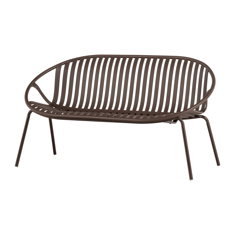 Benk Bruce 134 cm utendørs, Lilla/Brun