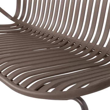 Benk Bruce 134 cm utendørs - Lilla/Brun - Hagemøbler & utemiljø - Utesofa - Hagebenk & utebenk