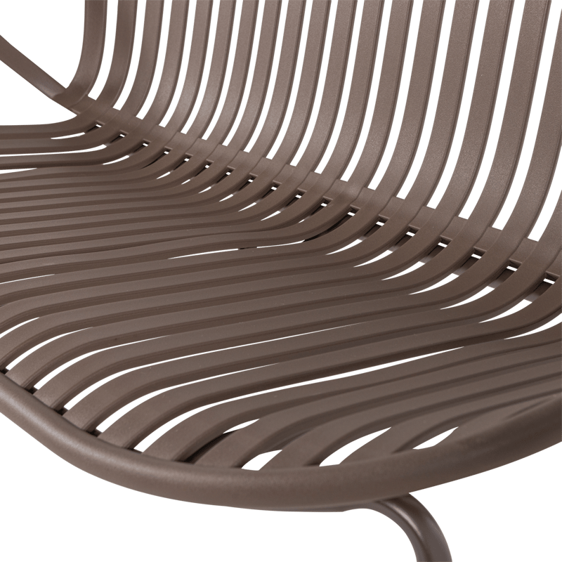 Benk Bruce 134 cm utendørs - Lilla/Brun - Hagemøbler & utemiljø - Utesofa - Hagebenk & utebenk