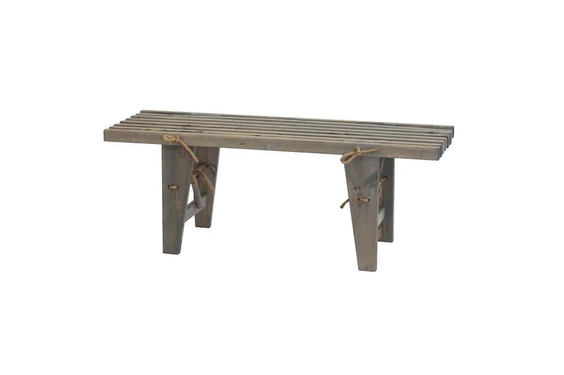 Benke EcoFurn Ecobenk 120 cm Furu Grå Oljet, Furu Grå Oljet