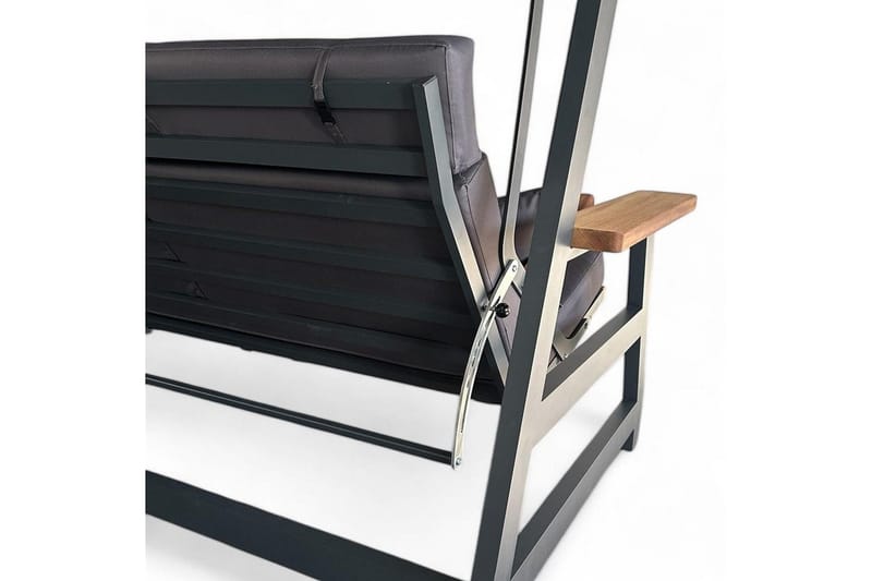 Berriaren Utendørs Hengende Sofa 3 Seter - Natur/Antrasitt - Hagemøbler & utemiljø - Utesofa - Hengesofa