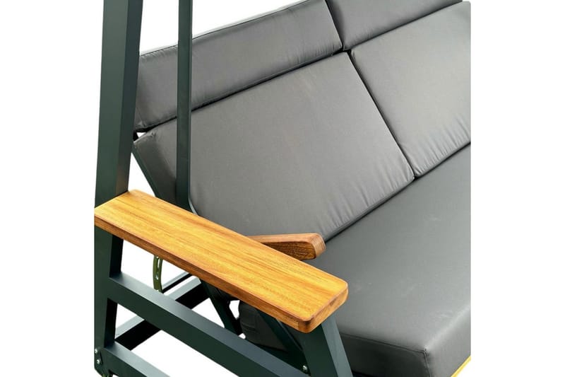 Berriaren Utendørs Hengende Sofa 3 Seter - Natur/Antrasitt - Hagemøbler & utemiljø - Utesofa - Hengesofa