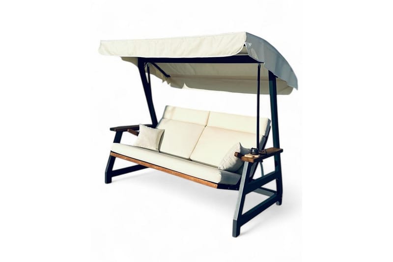 Berriaren Utendørs Hengende Sofa 3 Seter - Natur/Offwhite - Hagemøbler & utemiljø - Utesofa - Hengesofa