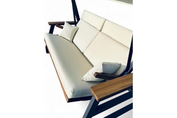 Berriaren Utendørs Hengende Sofa 3 Seter - Natur/Offwhite - Hagemøbler & utemiljø - Utesofa - Hengesofa