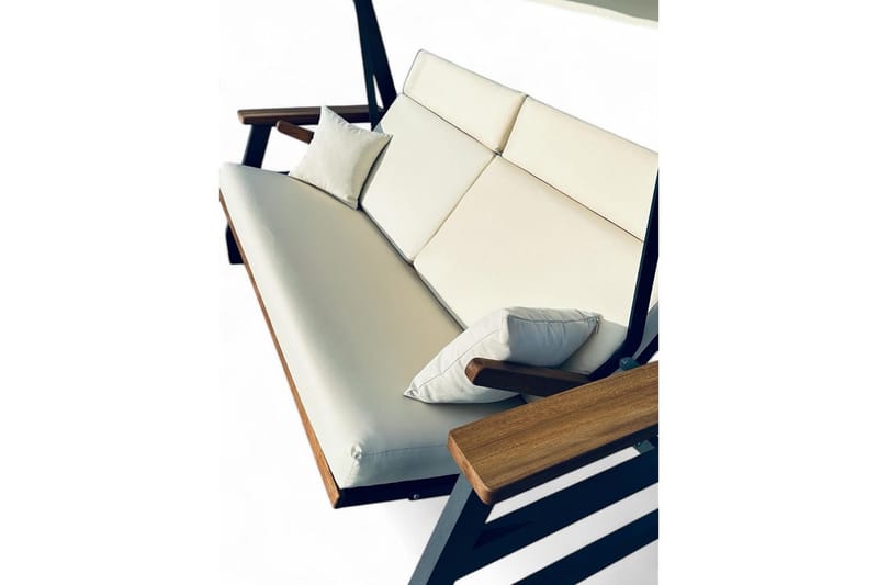 Berriaren Utendørs Hengende Sofa 3 Seter - Natur/Offwhite - Hagemøbler & utemiljø - Utesofa - Hengesofa