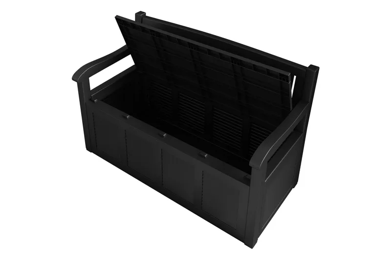 Cliffwyn Utendørsbenk med oppbevaring - Grå - Hagemøbler & utemiljø - Utesofa - Hagebenk & utebenk