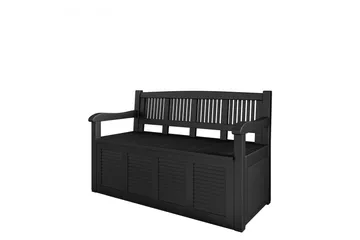 Cliffwyn Utendørsbenk med oppbevaring - Grå - Hagemøbler & utemiljø - Utesofa - Hagebenk & utebenk