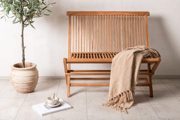 Ghana sofabenk 100 cm utendørs - Natur - Hagemøbler & utemiljø - Utesofa - Hagebenk & utebenk
