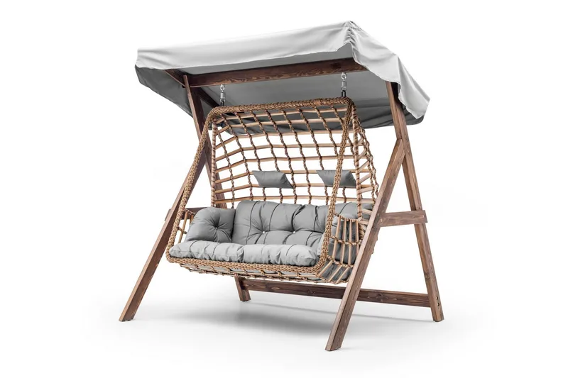 Girne Komplett Hammock 190 cm - Grå - Hagemøbler & utemiljø - Utesofa - Hammock