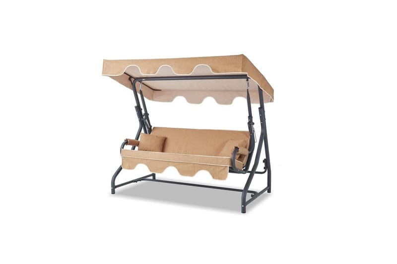 Gowanda Komplett hengekøye 3-seter - Beige - Hagemøbler & utemiljø - Utesofa - Hammock