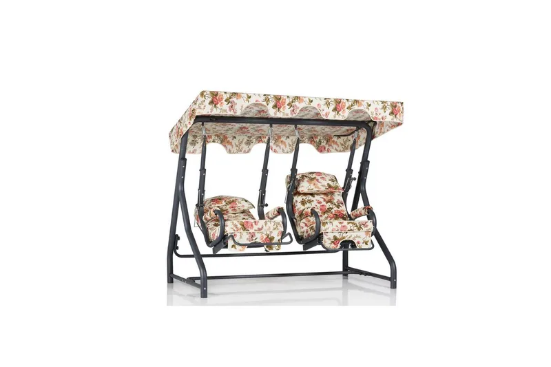 Hage dobbelsvingstol Bhika Flerfarget - Flerfarget - Hagemøbler & utemiljø - Utesofa - Hengesofa