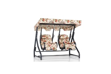 Hage dobbelsvingstol Bhika Flerfarget - Flerfarget - Hagemøbler & utemiljø - Utesofa - Hengesofa