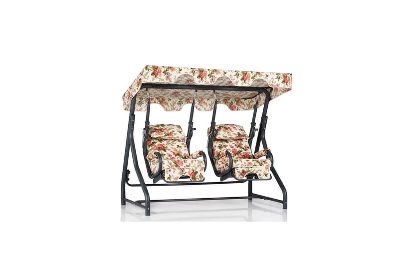 Hage dobbelsvingstol Bhika Flerfarget - Flerfarget - Hagemøbler & utemiljø - Utesofa - Hengesofa