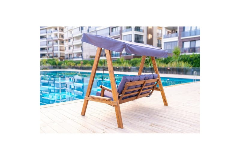 Hage dobbelsvingstol Taharoa Antrasitt - Antrasitt - Hagemøbler & utemiljø - Utesofa - Hengesofa