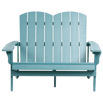 Hagebenk Adirondack 125 cm - Blå - Hagemøbler & utemiljø - Utesofa - Hagebenk & utebenk