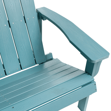 Hagebenk Adirondack 125 cm - Blå - Hagemøbler & utemiljø - Utesofa - Hagebenk & utebenk