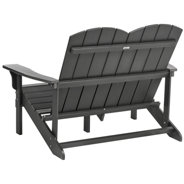 Hagebenk Adirondack 125 cm - Grå - Hagemøbler & utemiljø - Utesofa - Hagebenk & utebenk