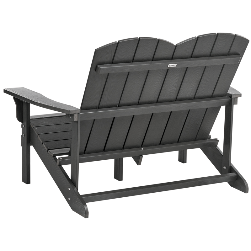 Hagebenk Adirondack 125 cm - Grå - Hagemøbler & utemiljø - Utesofa - Hagebenk & utebenk