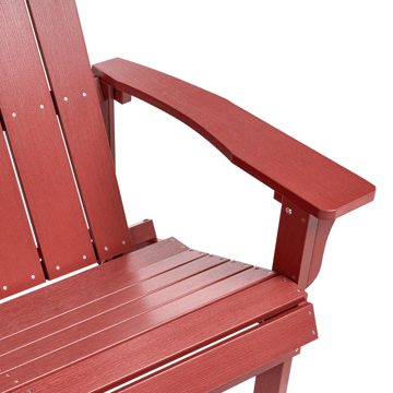 Hagebenk Adirondack 125 cm - Rød - Hagemøbler & utemiljø - Utesofa - Hagebenk & utebenk