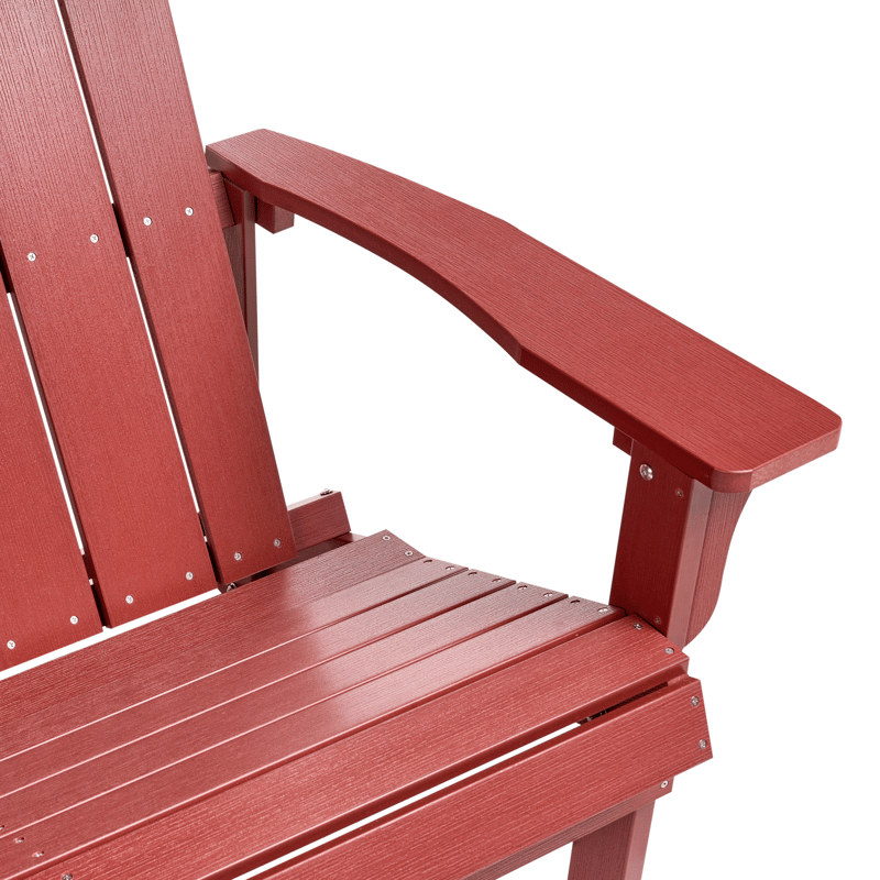 Hagebenk Adirondack 125 cm - Rød - Hagemøbler & utemiljø - Utesofa - Hagebenk & utebenk