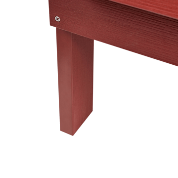 Hagebenk Adirondack 125 cm - Rød - Hagemøbler & utemiljø - Utesofa - Hagebenk & utebenk