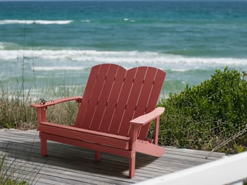 Hagebenk Adirondack 125 cm - Rød - Hagemøbler & utemiljø - Utesofa - Hagebenk & utebenk