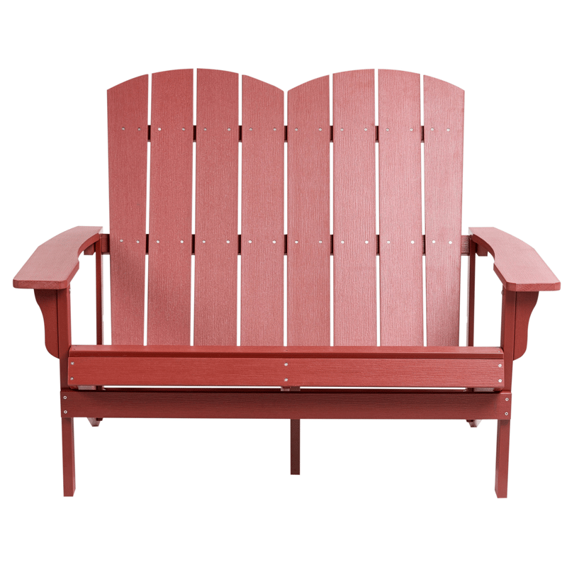 Hagebenk Adirondack 125 cm - Rød - Hagemøbler & utemiljø - Utesofa - Hagebenk & utebenk