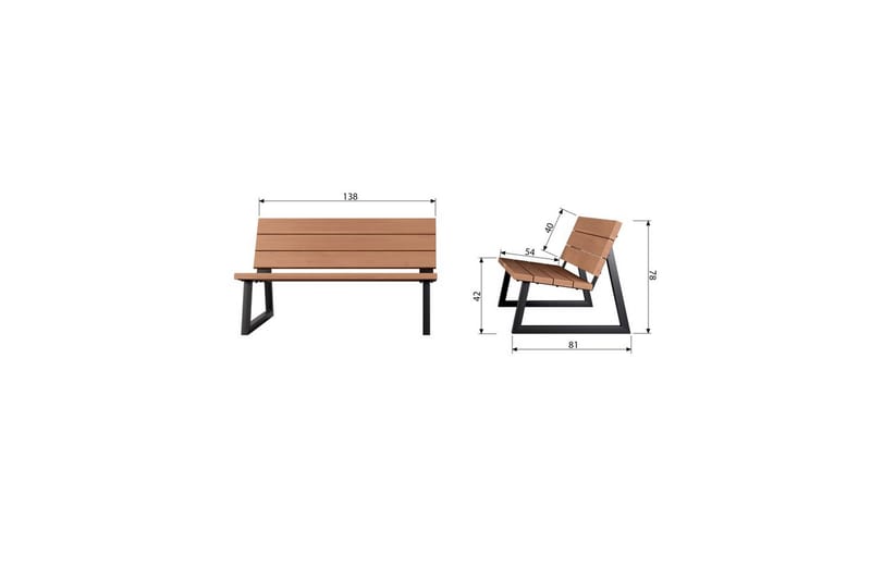 Hagebenk Banco - Hagemøbler & utemiljø - Utesofa - Hagebenk & utebenk