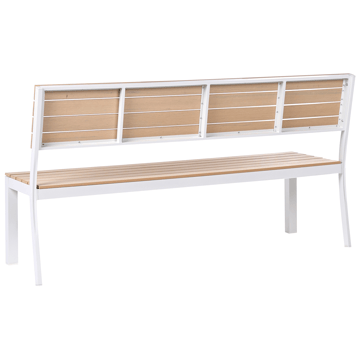 Hagebenk Como 174 cm - Beige/hvit - Hagemøbler & utemiljø - Utesofa - Hagebenk & utebenk