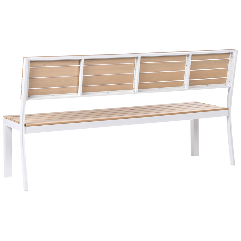 Hagebenk Como 174 cm - Beige/hvit - Hagemøbler & utemiljø - Utesofa - Hagebenk & utebenk