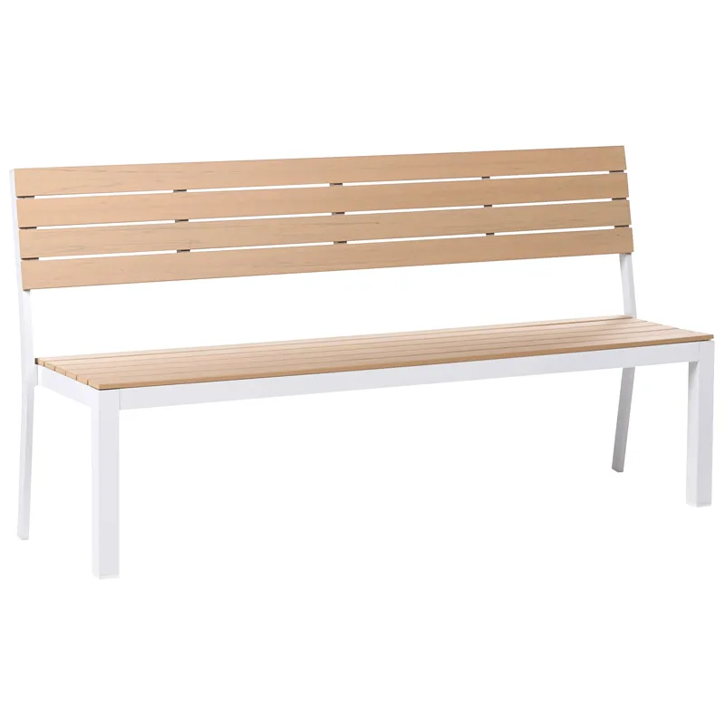 Hagebenk Como 174 cm, Beige/hvit