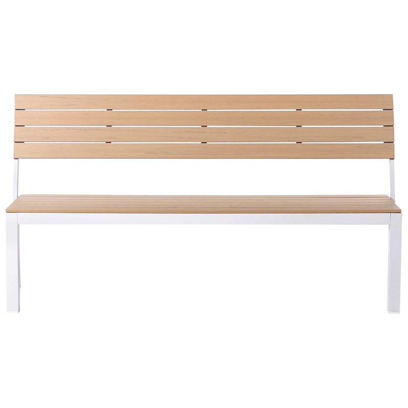 Hagebenk Como 174 cm - Beige/hvit - Hagemøbler & utemiljø - Utesofa - Hagebenk & utebenk