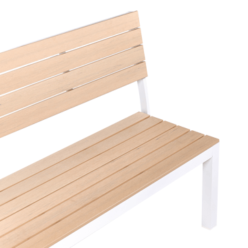 Hagebenk Como 174 cm - Beige/hvit - Hagemøbler & utemiljø - Utesofa - Hagebenk & utebenk