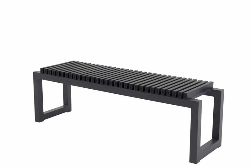 Athena benk utendørs 140 cm svart - Svart - Hagemøbler & utemiljø - Utesofa - Hagebenk & utebenk