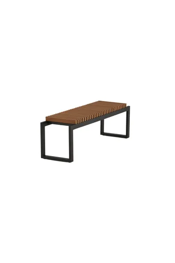 Athena Utebenk Svart - Brun - Hagemøbler & utemiljø - Utesofa - Hagebenk & utebenk