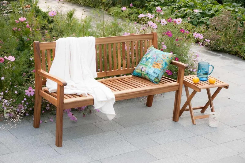 Benk FINLAY 150x61xH91cm Akasie - Hagemøbler & utemiljø - Utesofa - Hagebenk & utebenk