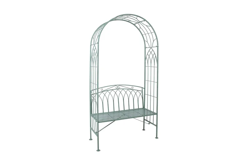 Benk Mint med Bue Antikkgrønn