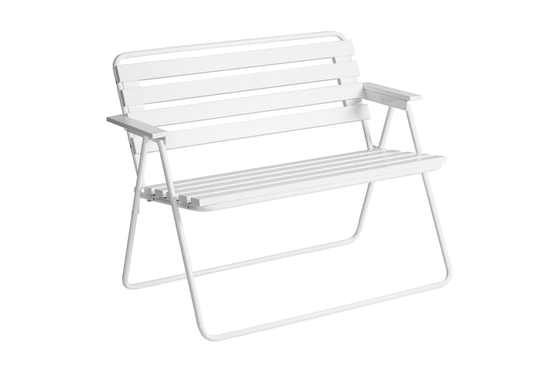 Benk Retro 322 2-pers. Hvit - Varax - Hagemøbler & utemiljø - Utesofa - Hagebenk & utebenk