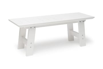 Bullerö Benk Furu - Hvitlasert - Hagemøbler & utemiljø - Utesofa - Hagebenk & utebenk