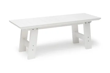 Bullerö Benk Furu - Hvitlasert - Hagemøbler & utemiljø - Utesofa - Hagebenk & utebenk