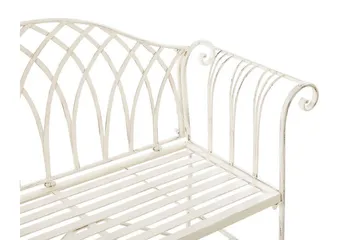 Estadilla Hagebenk - Hvit - Hagemøbler & utemiljø - Utesofa - Hagebenk & utebenk