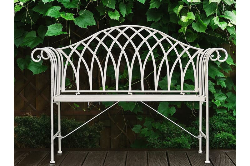 Estadilla Hagebenk - Hvit - Hagemøbler & utemiljø - Utesofa - Hagebenk & utebenk