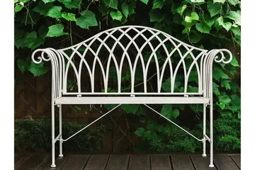 Estadilla Hagebenk - Hvit - Hagemøbler & utemiljø - Utesofa - Hagebenk & utebenk